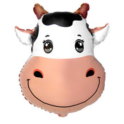 LA Balloons 24 inch COW HEAD Foil Balloon 401720-PB-U