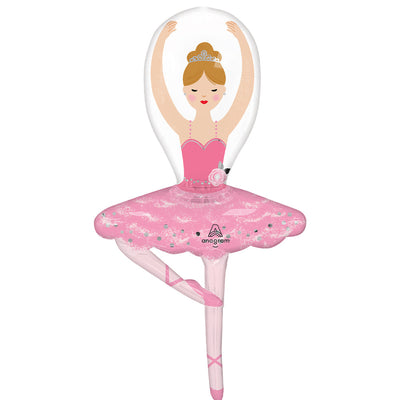 Anagram 43 inch BALLERINA GIRL Foil Balloon 47854-01-A-P