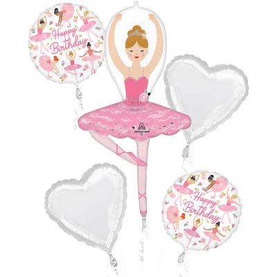 Anagram BALLERINA GIRL BIRTHDAY BOUQUET Balloon Bouquet 47855-01-A-P