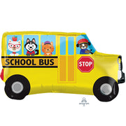 Anagram 30 inch SCHOOL BUS Foil Balloon 35891-01-A-P