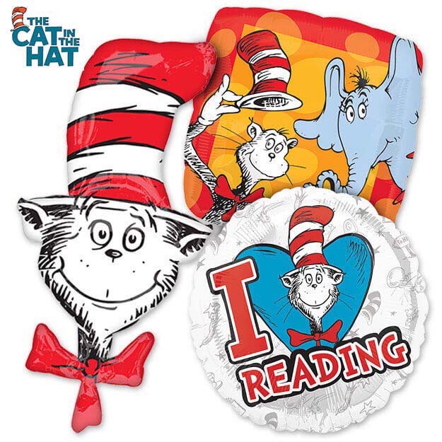 Cat in the Hat Dr. Seuss Balloons Cat in the Hat Dr. Seuss Balloons