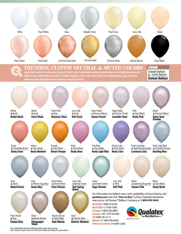 Qualatex Custom Neutral & Muted Colors Qualatex Custom Neutral & Muted Colors