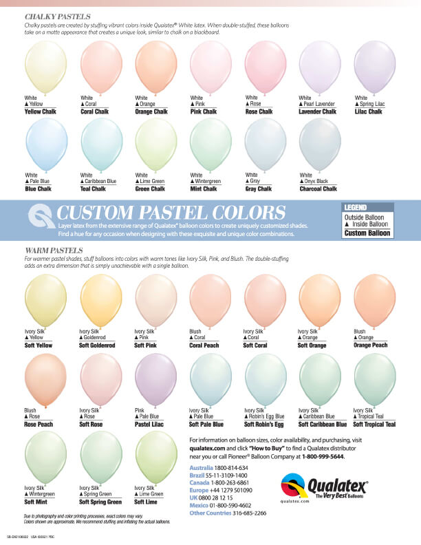 Qualatex Custom Pastel Colors Qualatex Custom Pastel Colors
