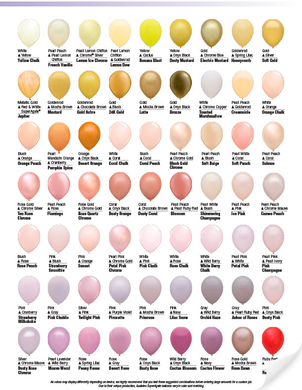 Qualatex Custom Colors