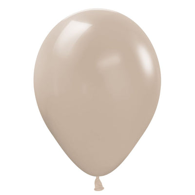 Sempertex 5 inch SEMPERTEX DELUXE WHITE SAND Latex Balloons 51361-B
