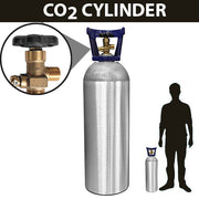 LA Balloons CO2 ALUMINUM CYLINDER WITH HANDLE - 20LB Cylinders NEW20LB-AL-R
