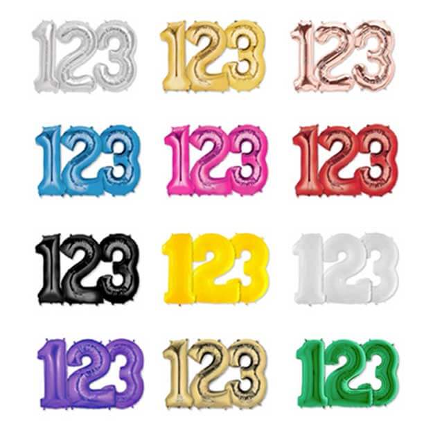 Foil Number Balloons