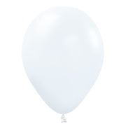 Sempertex 5 inch SEMPERTEX FASHION WHITE Latex Balloons 51002-B