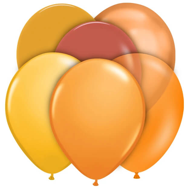 Orange Latex Balloons