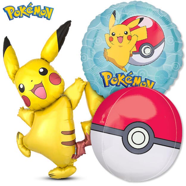 Pokemon Balloons Pokemon ball and Pikachu Balloons