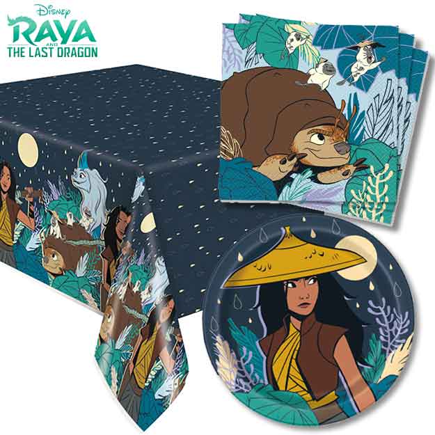 Raya & the Last Dragon Partyware Princess & the Frog Tiana Balloons