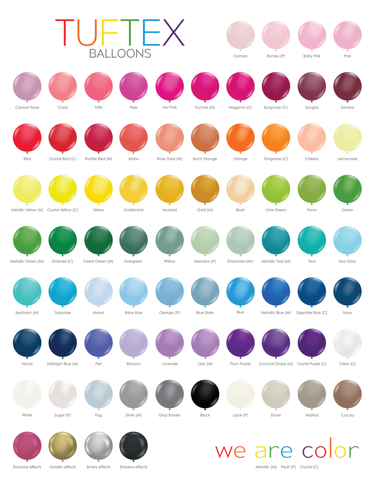 TUFTEX Color Chart TUFTEX Color Chart